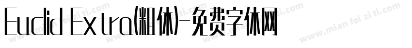 Euclid Extra(粗体)字体转换